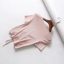 Cropped Regata Feminino Decote V com Amarração Frontal - Slim Streetwear Verão 2024