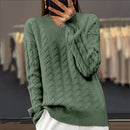 V-Neck Women's Sweater Autumn Winter New Fashion Long Sleeved Knit Pullover Warm Solid Basic Wool Female Tops Knitwear