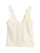 Spaghetti Strap Square Neck Bandage Cami Top Solid Black Tight-Fitting Casual Tops 2026 Summer Lady Trendy Edgy Daily Outfit
