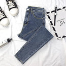 High Waist Slim Fit Women's Jeans Elasticity Pencil Nine Point Pants Spring Autumn Fashion Stylish Casual Comfortable