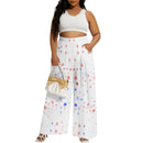 Wide Leg Pants for Women Work Business Casual Flowy High Waisted Dressy Pants Trousers Office with Pocket
