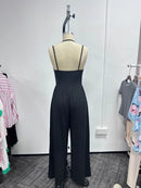 Macacão Feminino Slim sem Manga com Alças - Casual Moderno 2026