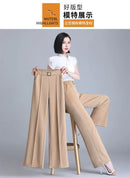 High Waist Wide Leg Pants Women Spring Autumn New Drop Feel Relaxed Straight Suit Pants Fashion Wild Casual Trousers White Black