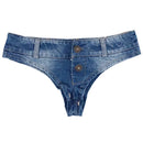 Short Jeans Feminino Mini com Cintura Baixa - Sexy Festa Balada