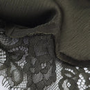 Vestido Mini Feminino de Cetim com Renda Assimétrica - Chic Francês Alças Finas Festa Noite Outono