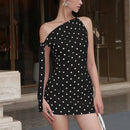 Vestido Mini Feminino Vintage com Poa e Amarrão - Tomara que Caia Sexy Verão Festa