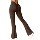 Yoga Flare Pants Women Sexy V-Cut Waist Butt Liftting Fitness Leggings Comfort Gym Running Fashion High Waist Slim Leggings