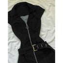 Vestido Jeans Feminino Mini Y2K com Cinto - Streetwear Grunge Verão