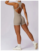 Macacão Feminino Fitness Slim sem Manga - Esportivo Casual