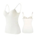 Sexy Women Crop tops Padded spaghetti strap Tank Top Women  built in bra off shoulder Camisole Seamless Tank Lingerie Underwear