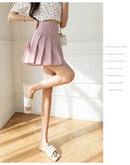 White Women Pleated Skirts Summer High Waist Zipper Girls Dancing JK Mini Skirts Black Fashion Student A Line Faldas 2024