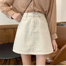 Saia Jeans Feminina Mini com Cintura Alta - Sexy Y2K Verão