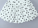 Vestido Feminino Branco com Poa e Halter - Sexy Costas Abertas Amarrão Evasê Elegante Festa Verão