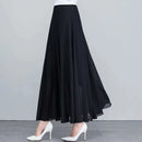 Women's Floral Skirt High Waist Long New 2025 Printed Chiffon Skirt Summer Woman Skirts Mujer Faldas Umbrella Skirt A963