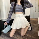 Pleated Mini Skirts Women High Waisted Aesthetic Preppy All-match Summer Kawaii Clothes Cute Korean Fashion Мини Юбки Girls Pure