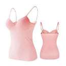 Sexy Women Crop tops Padded spaghetti strap Tank Top Women  built in bra off shoulder Camisole Seamless Tank Lingerie Underwear