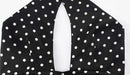 Vestido Bodycon Halter com Renda e Estampa de Bolinhas - Elegante Feminino