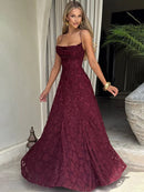 Vestido Longo Feminino Maxi com Alças Finas e Amarrão - Sexy Ombro Frio Festa Clube