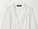 Women Shirt 2025 New Fashion Autumn Long Sleeve Layered Decorative Blouse for Women Casual Chic V-neck Ladies Top