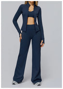 Yoga Pants Flare Leggings Women High Waist Wide Leg Pants Gym Women Fitness Sports Flared Pant Dance Trousers Women shaped Hip