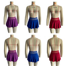 Sexy Mini Pleated Skirts for Women Lace Skirt Fashion High Waist Summer Skirt Girls A-Line Stretchy Miniskirt