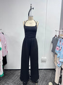 Macacão Feminino Slim sem Manga com Alças - Casual Moderno 2026