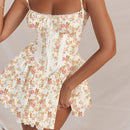 Vestido Mini Feminino com Renda e Manga Longa - Decote Quadrado Ballet Festa