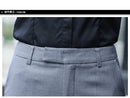 Black Gray Suit Pants Woman High Waist Pants Office  Formal Work Trousers Female Elegant Casual Straight Pants