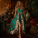 Vestido Longo Feminino Floral sem Alças - Elegante Maxi Verão