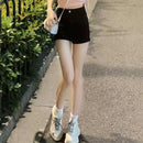European Style Denim Shorts for Women Low-waisted Ins Summer Hip-covering Sexy Hot Girls Solid All-match Streetwear Casual Y2k