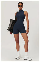Macacão Feminino Fitness Slim sem Manga - Esportivo Casual