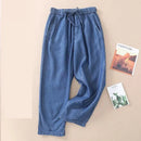 High waisted Jeans For women Summer 2026 New Elastic waisted Loose Washed harem Pants Female Thin Casual Denim Pants With pocket
