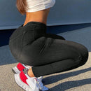 Women's Skinny Jeans Casual Fashion High waisted slim fit jeans Solid color denim trousers Button Jeans Female Denim Pants