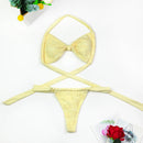 Women's Lace Hollow out Skirt Set Crop Top with Flare Sleeves See through Mini Skirts Summer 2025 Party Sexy Hip Package Outfit