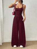 Macacão Feminino Slim sem Manga com Alças - Casual Moderno 2026