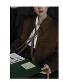 Women's Oversized Long Sleeve Blouse 2026 Summer New Arrival Tie Neck Shirt Loose Fit Office Elegant Fashion
