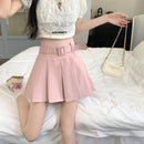 Pleated Mini Skirts Women High Waisted Aesthetic Preppy All-match Summer Kawaii Clothes Cute Korean Fashion Мини Юбки Girls Pure