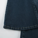 Flare Pants Jeans Women Embroidery Boot Cut Low Waist Washed Distressed Pockets Floor Length Streetwear 2025 Denim Trousers