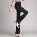 Flare pants female high waist micro trousers work