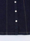 Vestido Jeans Feminino Mini sem Manga - Casual Elegante Verão 2025