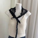 2025 HOT SALE! Y2K Women Lace Tulle Bandage Skirt Stacked Lace Half Skirt Layering Small Butt Curtain Flower Triangle Hair Scarf