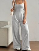 Macacão Feminino Halter com Costas Abertas e Calça Longa - Casual Elegante