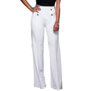 Women Wide Leg Pants High Waist Autumn Ladies Fashion Trousers Solid Color Comfortable Soft Bell-bottoms Pants Women Clothing