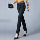 High Waist Skinny Denim Pants Mom Pencil Jeans Women Casual Streetwear Big Size 36 Retro Stretch Vaqueros Korean Jeansy Pantalon