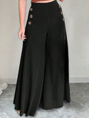 Fashionable Elegant High Waist Wide Leg Pants for Women Spring Summer Atmospheric Great Style Long Trousers