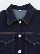 Vestido Jeans Feminino Mini sem Manga - Casual Elegante Verão 2025