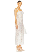 Vestido Longo Feminino com Renda e Alças Finas - Elegante Festa Noite