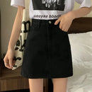 Saia Jeans Feminina Mini com Cintura Alta - Sexy Y2K Verão