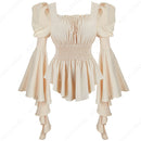 Blouse With Skirt For Women Victorian Long Sleeve Blouse Renaissance Pirate Blouse Cosplay Costume