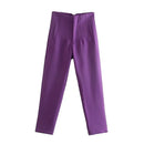 MUJER Office Wear High waist Pants for Women Formal Pants Office outfits Pencil Trousers Black Pink White Fashion Ladies Pants